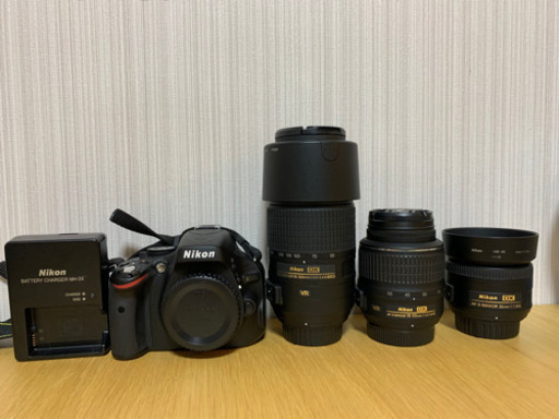 【値下げ】Nikonデジタル一眼レフカメラD5100+レンズ3本セット
