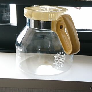 【断捨離】耐熱ガラス製ポッド（直火可）　１．５リットル　