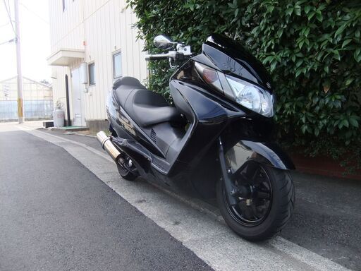 スズキ　スカイウェイブ250SS　中古実動美車　バフ磨き　チョイカスタム自賠責付き(令和3年12月まで)　武蔵改マフラー　ナンバー登録書類有 スズキ スカイウェイブ250SS 中古実動美車 バフ磨き チョイカスタム