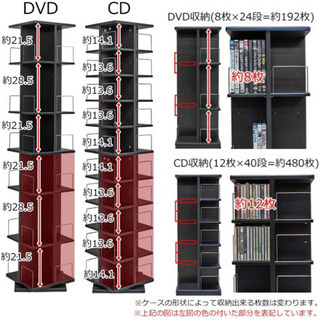 決まりました🙏🏻CD DVDラック　回転式　大容量