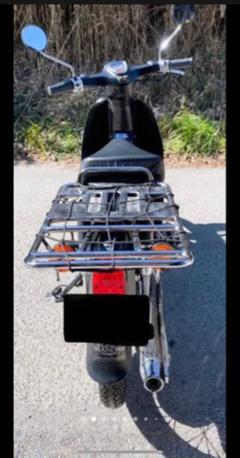 スーパーカブ50 つや消しブラック仕様 新品スペアタイヤ付き(実働