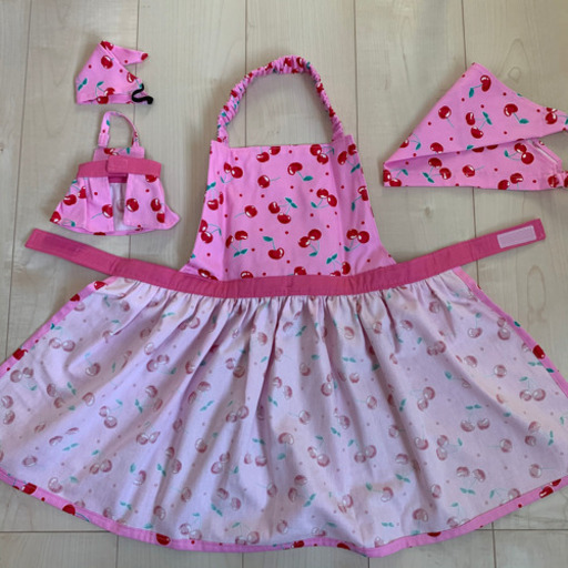 子ども用エプロン三角巾セット And ソランちゃん用エプロン三角巾セット 着せ替え 洋服 Hi Chan Handmade Massa 北野田のキッズ用品 その他 の中古あげます 譲ります ジモティーで不用品の処分