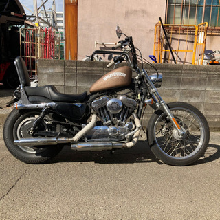 宮城県仙台市！ ハーレーダビッドソン スポーツスター 1200C チョッパー フリスコ カスタム車 ブロンズゴールド 実働 車検付き インジェクション