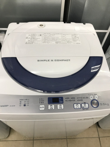 SHARP ES-GE55R 2016年製 5.5kg 洗濯機