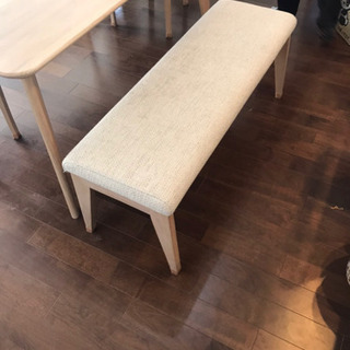 値下げ　先着優先　美品 使用期間1年未満　購入価格13万　天然木 北欧 ダイニングテーブルセット おしゃれ ベンチ