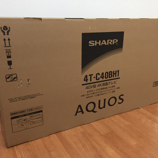 SHARP 4K40V型液晶テレビ AQUOS 4T-C40BH...