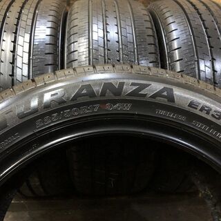 走行短め BS TURANZA ER33 225/50R17 17インチ 夏タイヤ 4本 クラウン  