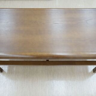 木製テーブル☆ローテーブル☆ダークブラウン☆幅90×奥行45×高...