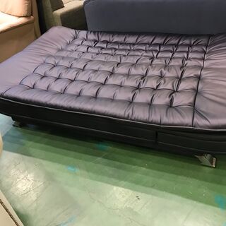 のんのさま 合皮ソファベッド(Nシールド ロック BK)