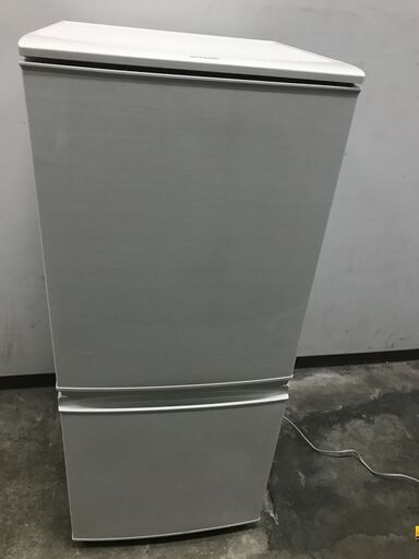SHARP シャープ ノンフロン冷凍冷蔵庫 137L 2017年製 SJ-D14C-W 付け替えどっちもドア