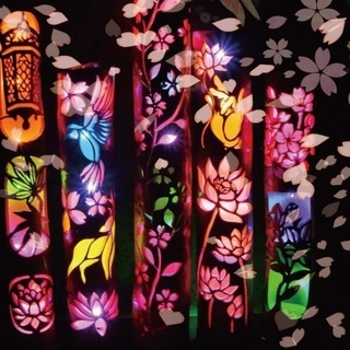 竹灯り 彩シリーズ 〜桜柱〜 竹灯籠 孟宗竹