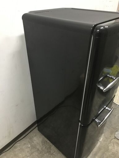 人気色ブラック エディオン ノンフロン冷凍冷蔵庫 149L 2019年製 ANG-RE151-A1