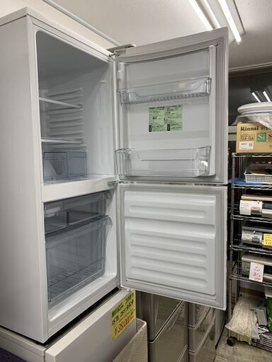 美品 ツインバード 冷蔵庫 幅48cm 110L 2020年製 2ドア HR-E911W 