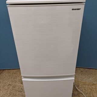 SHARP シャープ ノンフロン冷凍冷蔵庫 137L 2019年製 SJ-D14E-W 2ドア