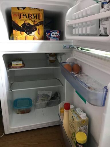 冷蔵庫HAIER JR-N91F-W [直冷式冷蔵庫（91L・2ドア）ホワイト