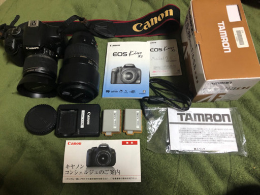 一眼レフカメラ Canon EOS Kiss X2 カメラ ダブルズームキット