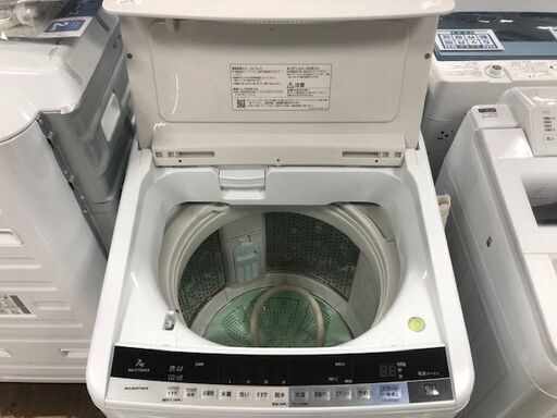 6ヶ月動作保証付　HITACHI　全自動洗濯機　7.0kg　2017年製【トレファク南柏店】