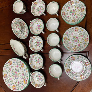 【値下げ】40000→30000 MINTON 食器セット ハンドホール カップ  花柄 ミントン