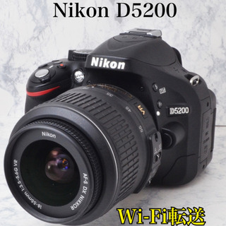 美品●入門機●付属品ほぼ完備●簡単自撮り●Wi-Fi転送●ニコン D5200 1ヶ月動作補償あり！