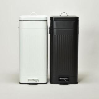 【ネット決済】スリム30L ゴミ箱 2点セット(マットホワイト ...