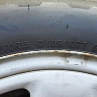 215/70/15C　サマータイヤ・ホイールセット　2020年01週　低走行1000キロ未満　
