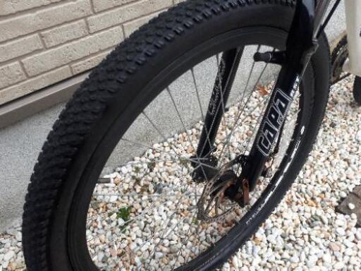 整備しました。マインツマウンテンバイクディスクブレーキフロント