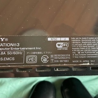 プレステ3 日本製 希少 使用時間少 60G コントローラー2個