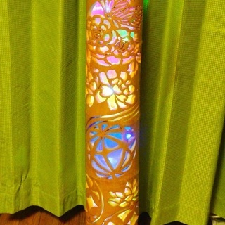 竹灯り 彩シリーズ 〜蝶手毬〜 竹灯籠 極太孟宗竹