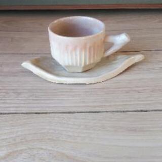 萩焼のコーヒーカップ＆ソーサー
