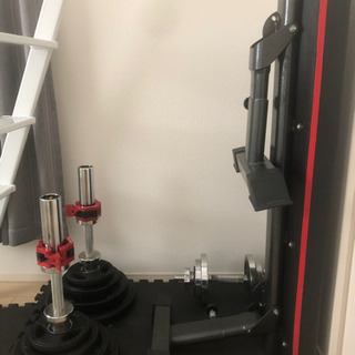 ダンベル、フラットベンチ、ラバープレートセット