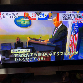 【取引中】42インチプラズマテレビ　2005年製　リモコン取説付