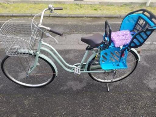 4/20まで出品。子供乗せ付きセット済み自転車