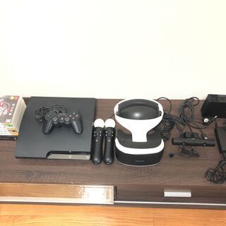 PS3 本体＋ソフト8本 PS3本体+PSVR+ソフト8本 箱付き