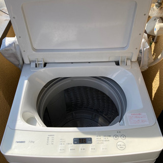 洗濯機　ツインバード　2019年製　7kg 5月22〜26日お引き渡し可能の画像