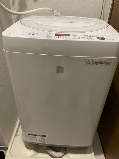 洗濯機 SHARP ES-G5E3