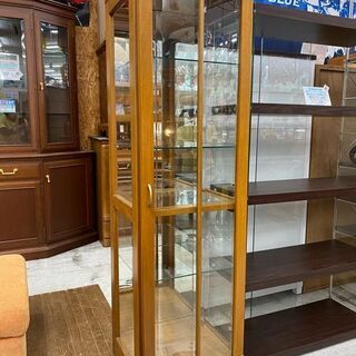 【愛品館 江戸川店】飾り棚　コレクションキャビネット　ID:15...