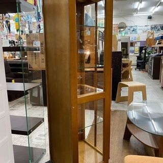 愛品館 江戸川店】飾り棚 コレクションキャビネット ID:155-017510-007 