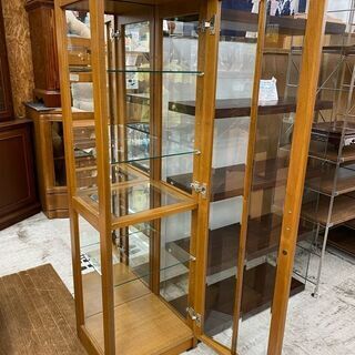 愛品館 江戸川店】飾り棚 コレクションキャビネット ID:155-017510-007 