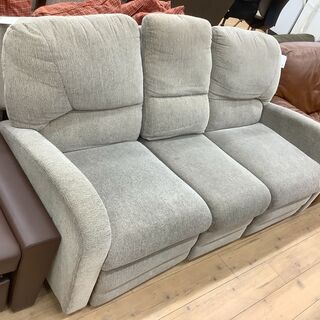 訳アリ商品！ニトリの3人掛けリクライニングソファー！ - 3人掛けソファ 