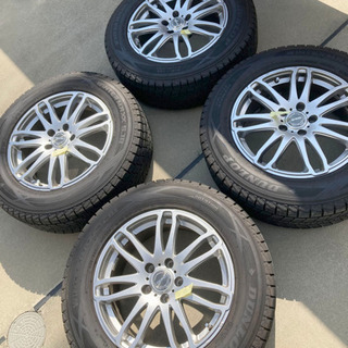 ダンロップ ウィンターマックスSJ8 225/65R17 アルミホイール付き4本セット スタッドレスタイヤ RAV4、CX-5、ハリアー 