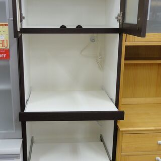 NITORI/ニトリ レンジボード 食器棚 DBR ハイタイプ【ユーズドユーズ 