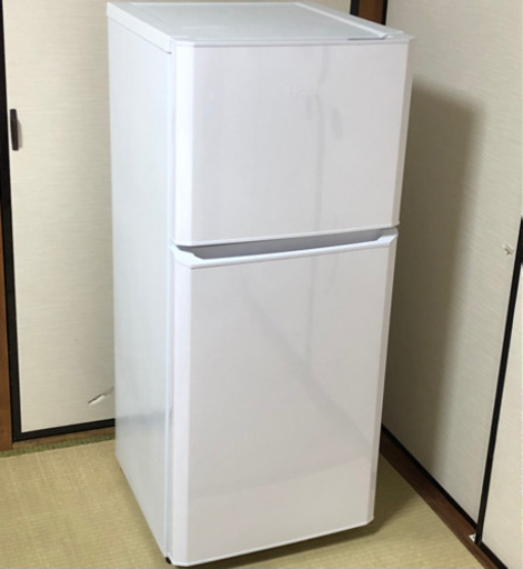 美品！◇ハイアール 2ドア冷凍冷蔵庫 121L 2017年製 耐熱天板 LED庫内灯 JR-N121A