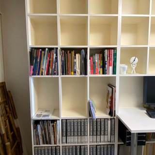 ⭐︎新生活応援セール⭐︎本棚１棹 ＋デスク付き本棚２棹 + 開扉地袋付本棚(希望の場合)　早期終了の場合あり