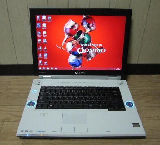 譲渡済　　テレビ内蔵PC Wチューナー SSD 東芝Qosmio F40(改)  Win8.1p  MS.Office2007