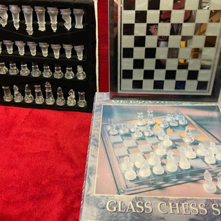 【ネット決済】ガラス製チェスセット