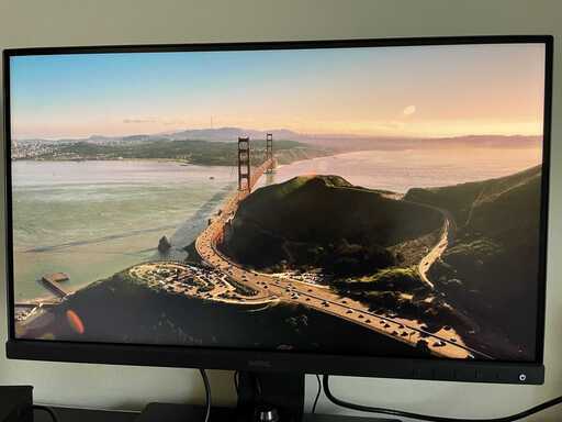 ★写真･動画編集に最適★【使用期間1年未満】BenQ 27型カラーマネジメントモニター  ディスプレイ 遮光フード付