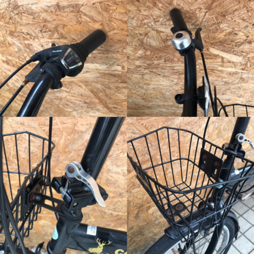 CAPTAIN STAG Oricle オリクル 20インチ折り畳み自転車 前カゴ付き