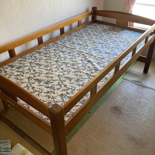 [受付終了] 木製シングルベッド枠