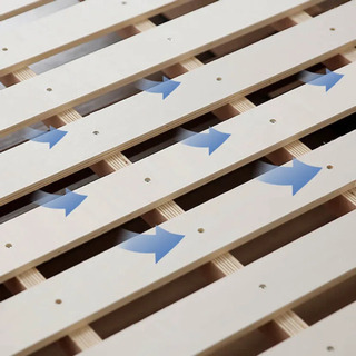 LOWYA ダブルベッド　収納付き、マットレス付き