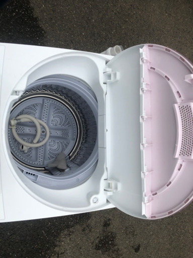 2017年製 SHARP 6㎏ 穴なし槽だから節水・黒カビブロック 槽クリーン搭載 全自動洗濯機 ES-GE6A-P